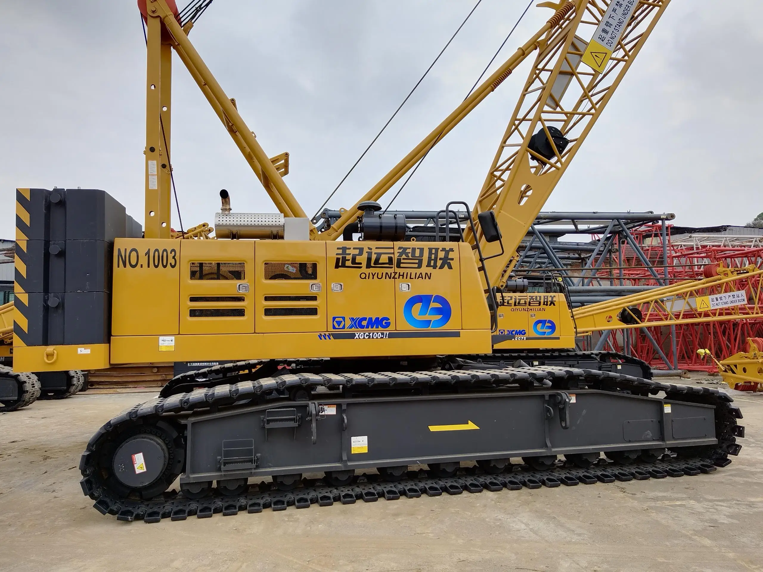 Xgc100 100ton Used Construction Machine Crawler Crane Medium-tonnage ...