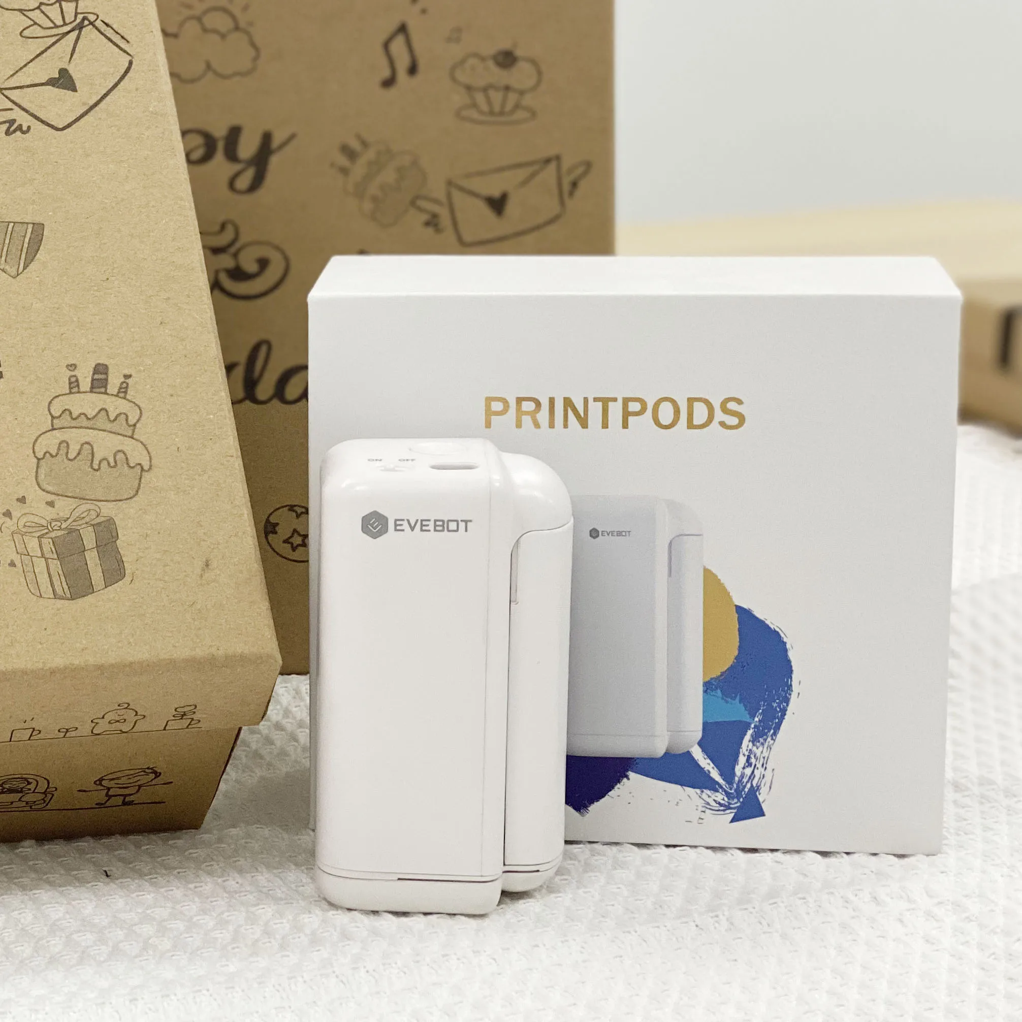 EVEBOT Portable Printer - Mini Inkjet Printers for All Surfaces