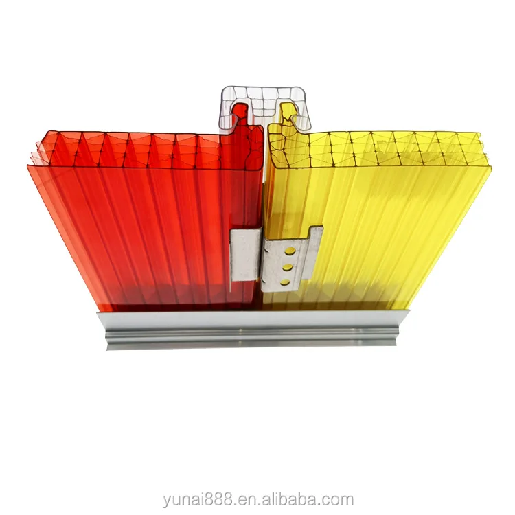 Factory Customized 30mm 40mm Translucent R Structure Polycarbonate Hollow Plastic Sheet for Curtain Wall