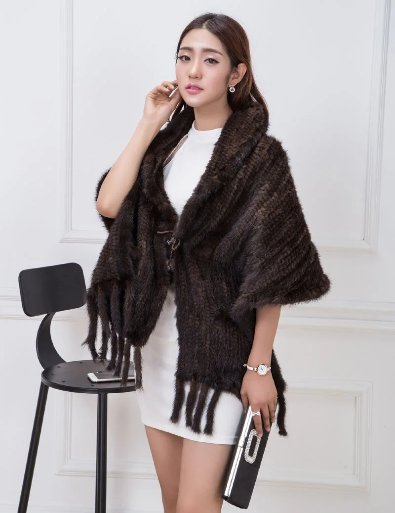 knit mink fur shawl 9