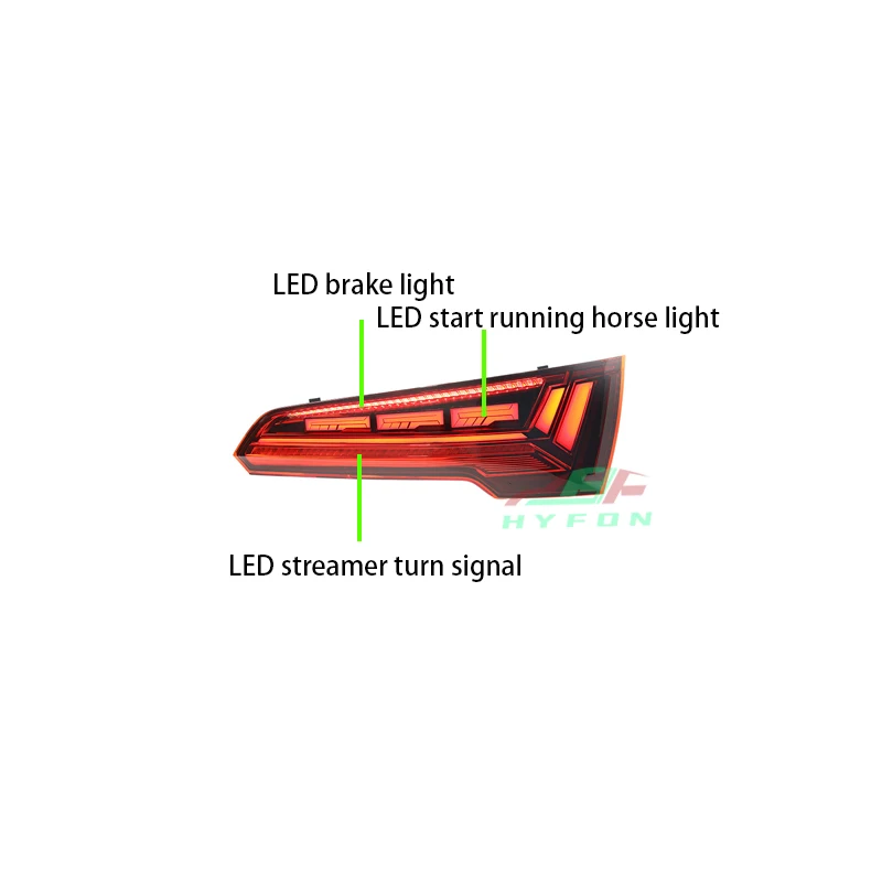 For Audi Q5 SQ5 RSQ5 2018-2024 Upgraded Full LED Rear Tail Lights LED Reversing Lights LED Brake Lights Plug and Play