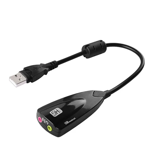 USB Soundcard 5hv2 Virtual Stereo Audio Adapter