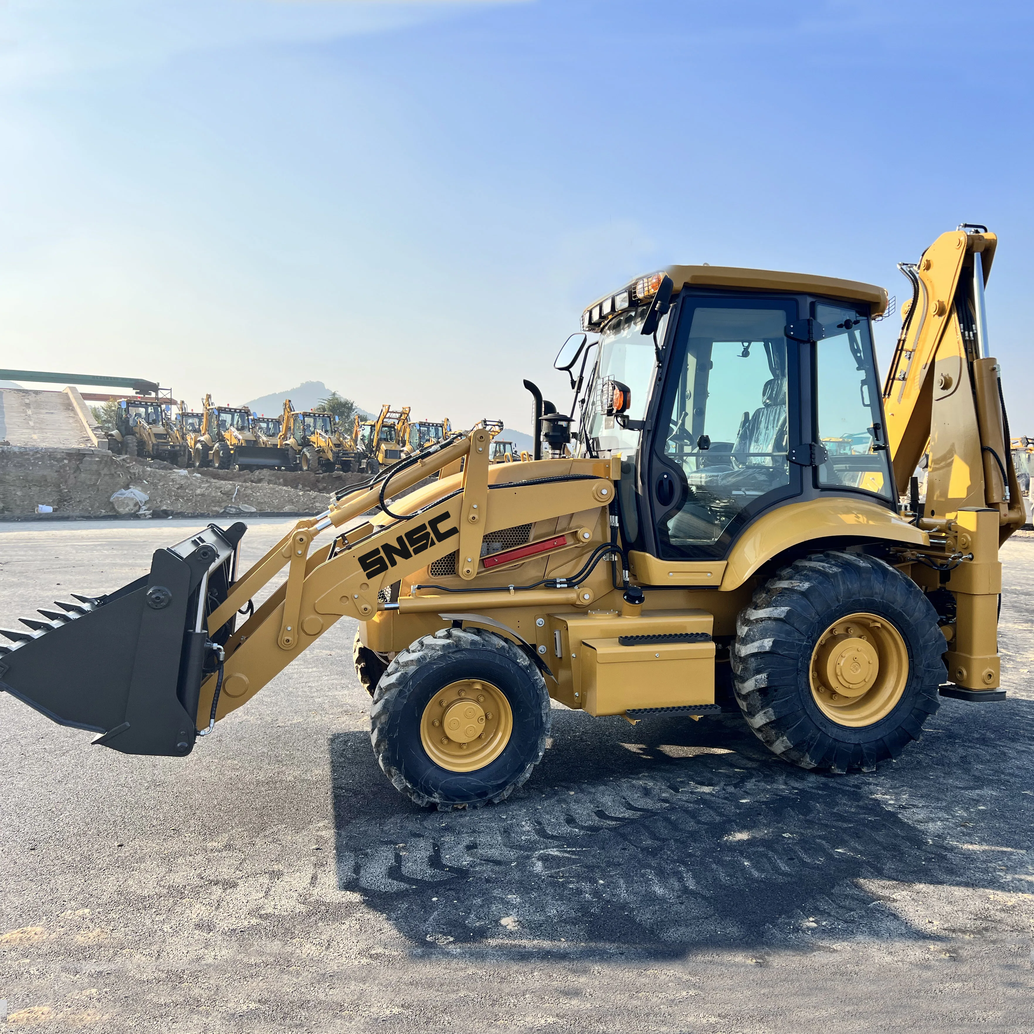 Backhoe Digger New Design Famous Brand SNSC Backhoe Loader With Low Price