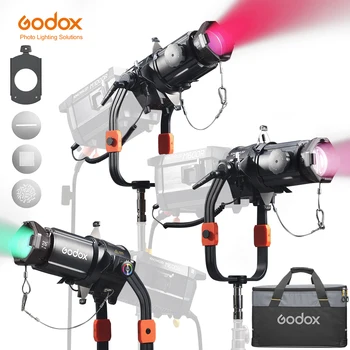 Godox BP19K BP26K BP36K Flat Bowens-Mount Projection Attachment 360° Rotatable Spot Precise Shapes for M1000R M600R LA600R