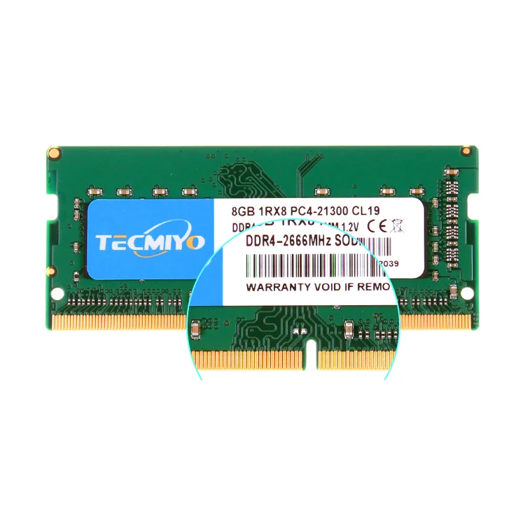 Tecmiyo DDR4 8GB 2666MHZ RAM PC4 21300S SODIMM 노트북 메모리 램