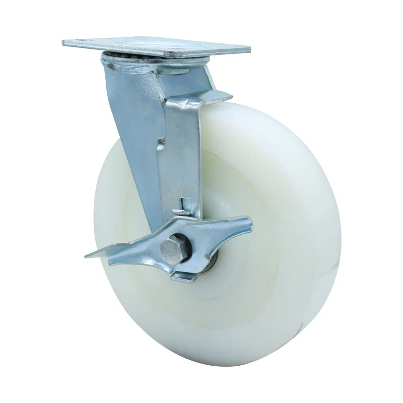 Wholesale 300 kg load capacity 6 inch industrial heavy duty swivel  nylon caster wheels manufacture