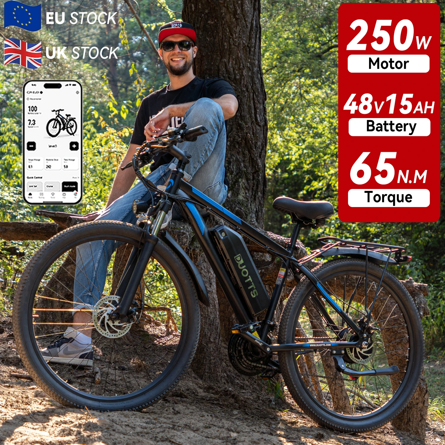 vélo électrique C29 750W, roues 29, 48V 15Ah (80-100km