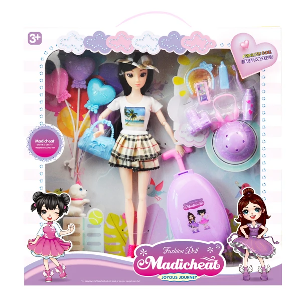 Jinming новый стиль 11 5 дюймов однотонная трехмерная кукла для путешествий макияжа