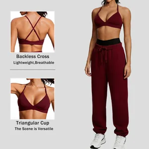 New Activewear 2026 Gym Fitness Women Yoga Triangular Cup Breathable Sports Outfit Workout Brassiere for Girls
