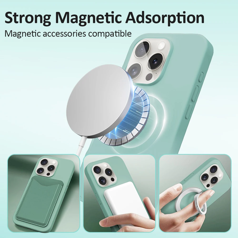 China Factory Directly Offer Liquid Silicon Phone Cover . Silicon case for iPhone  Xiaomi and Huawei Device