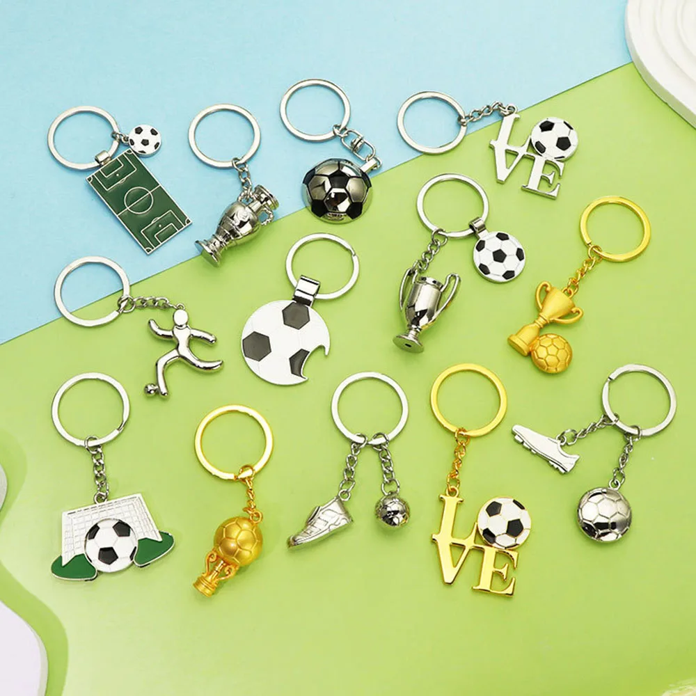 2026 FootballWorld Football Pendant Custom Top Five Leagues Carabiner Keychain Fashion Cartoon Fan Support Souvenir Gift