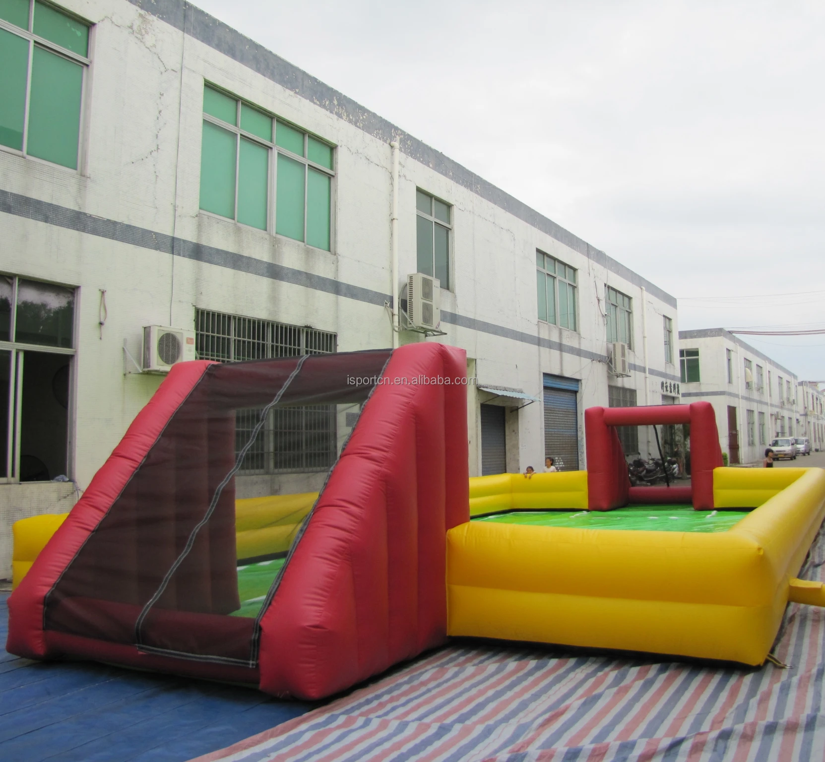 Giant Soccer Slip and Slide Arena - Inflatable Fun Field
