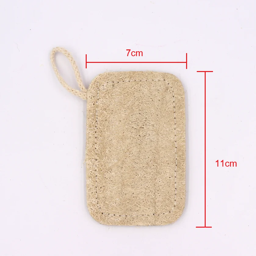 Изготовленным на заказ логосом биоразлагаемые Loofa Luffa для мытья посуды Кухня блюдо из люфы губка для очистки колодки