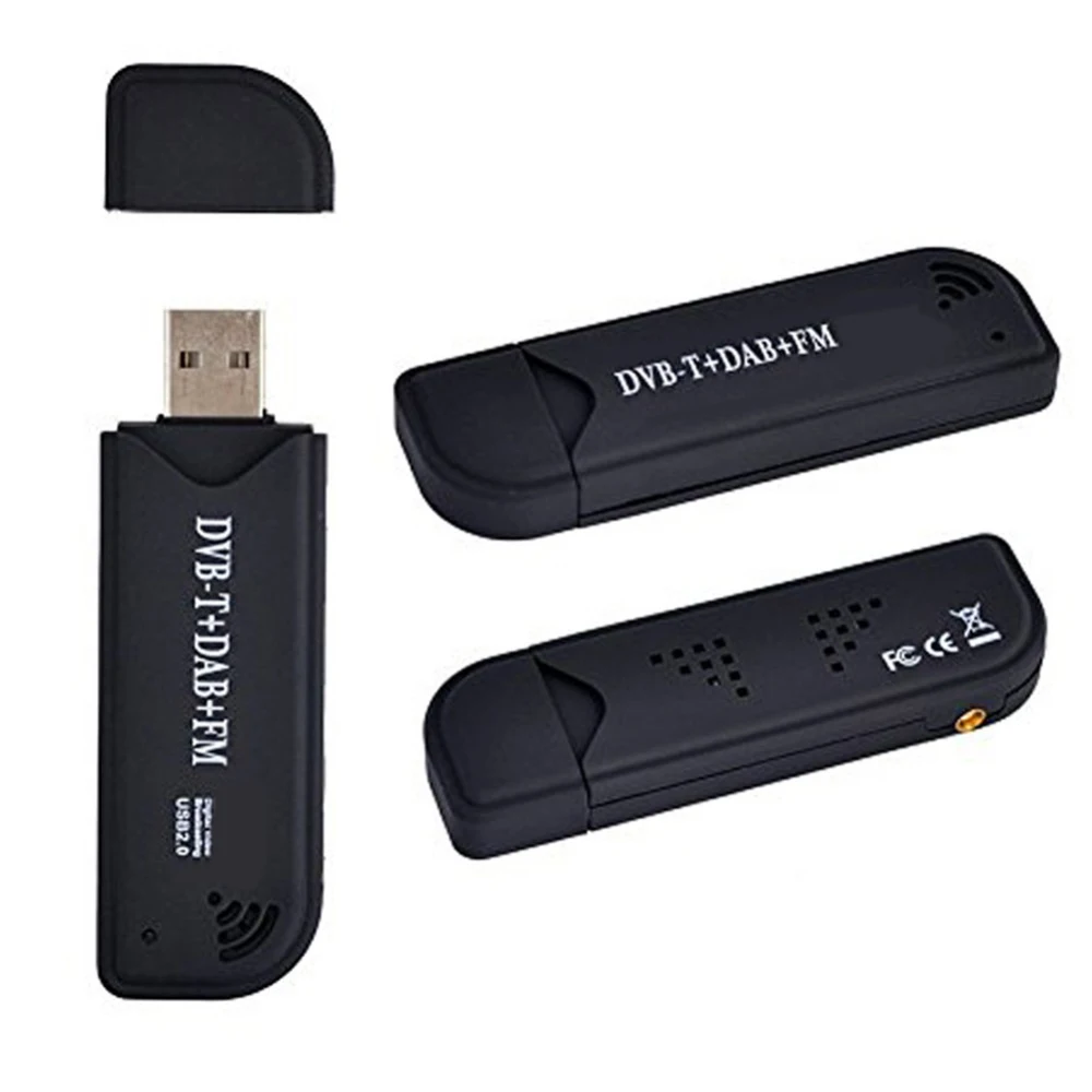 
 USB 2,0 цифровой ТВ-тюнер DVB-T SDR + DAB + FM HDTV-приемник SDR TV-флешка RTL2832U + FC0012  