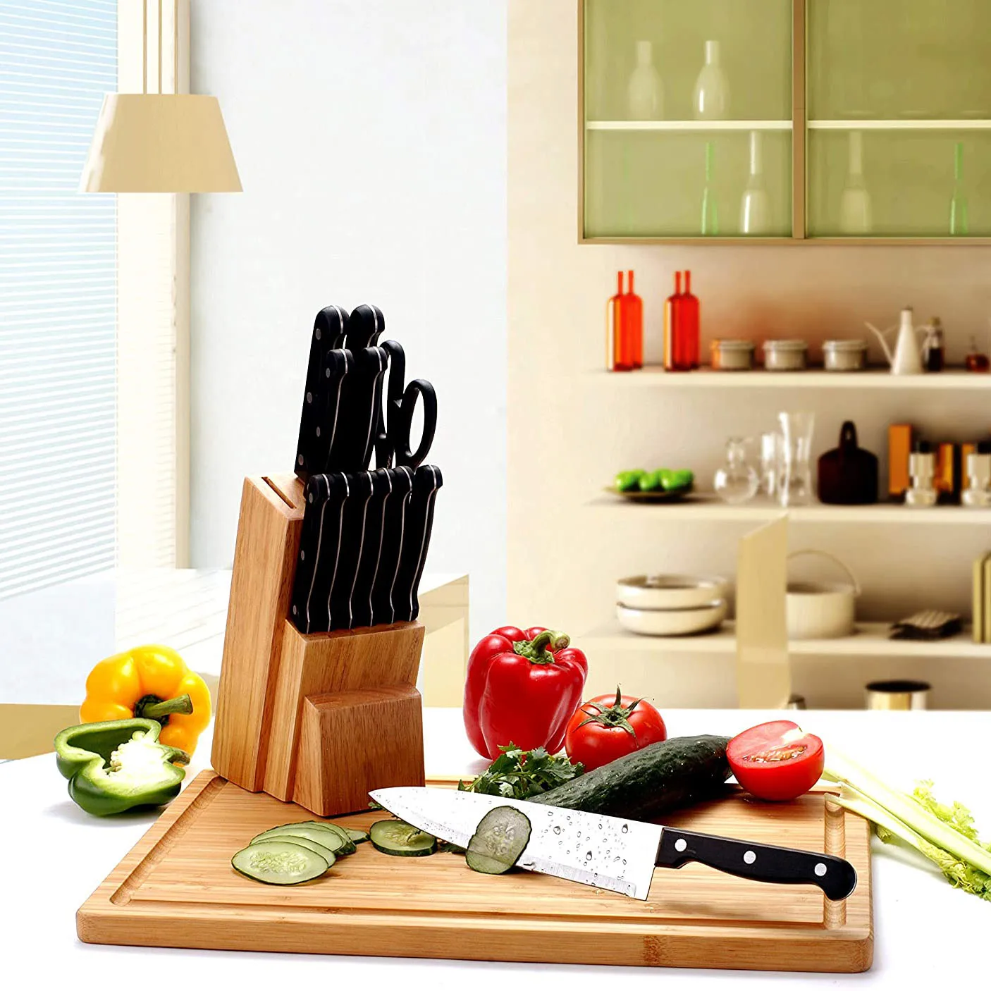 Оптовая продажа, большая бамбуковая разделочная доска для мяса с емкостью для сока, кухонная разделочная доска для мяса для кухни
