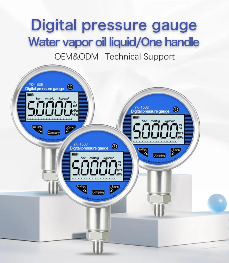 Yunyi High Precision Digital Vacuum Meter 420ma Digital Pressure Gauge