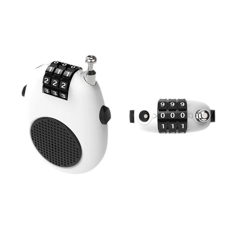 Cable Retractable 3 Digit Combination Lock Combination Durable Ski Locks with Code Number Padlock for Outdoor Travel Luggage