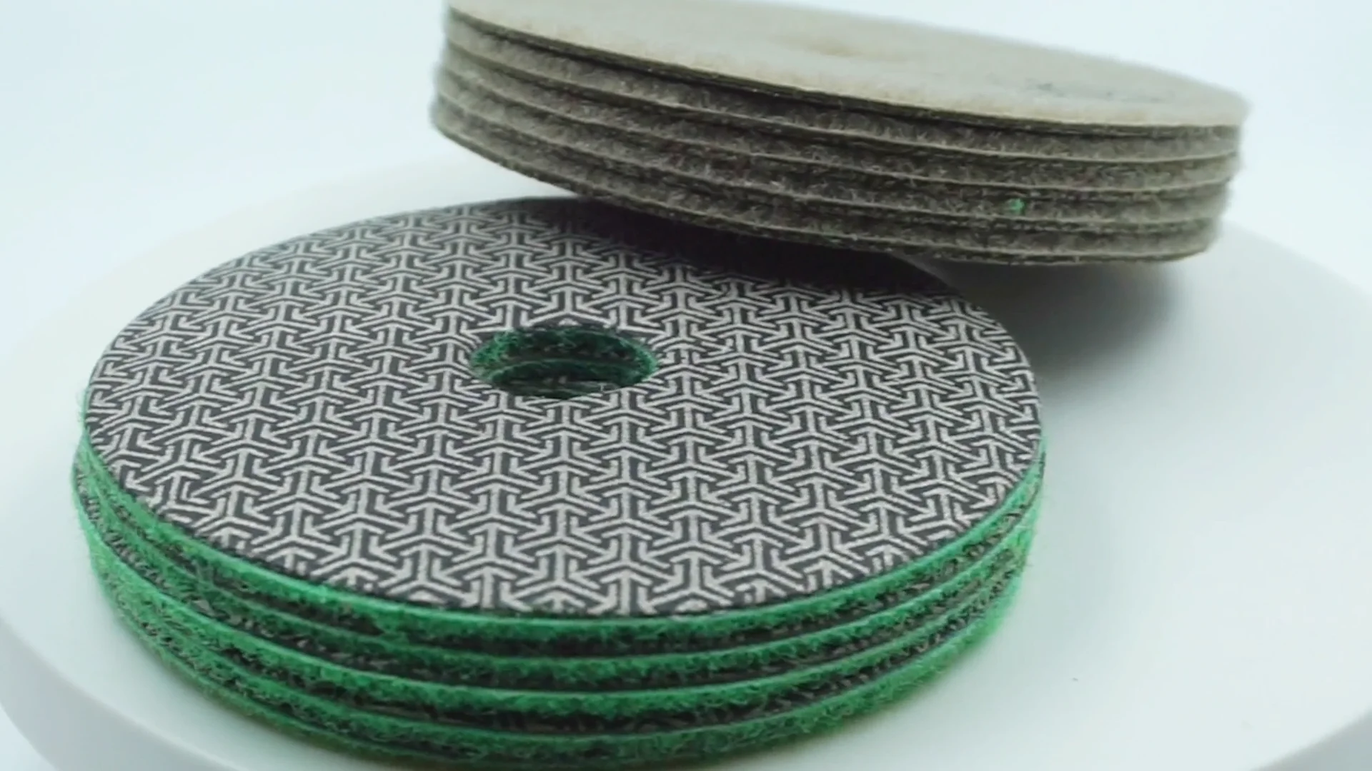 7" Diamond Wet Electroplated Flexible Polishing Pads For Marble Ceramic