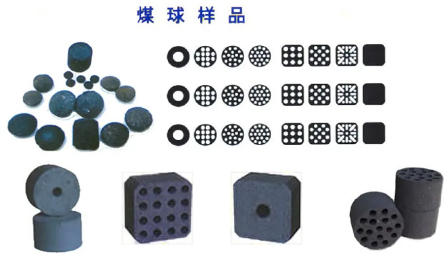 Electric Engine Honeycomb Press Hexagon Charcoal Coal Beehive Briquettes Making Machine