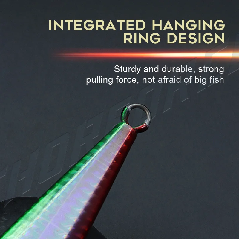 THORFORCE Jig 3D Eye in Middle 7 Inch 260g Lead Jigs Speed Sinking Luminous  Metal Lure Slow Pitch Jigbait Fishing Lure