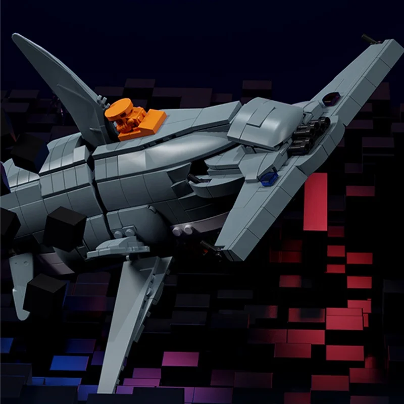 Creative MOC Simulation Shark&Skate Model Gear Linkage Building Block Sets DIY Assembly Toys Best Educational Toys for 6+