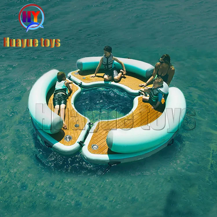 Inflatable Dock Deck Inflatable Floating Platform Oem Odm Drop Stitch