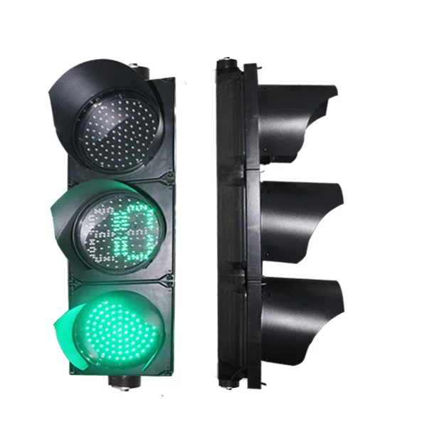 Traffic signal Light with Count Down Timer on Sale 200mm 4 Aspects Traffic Light with Countdown Timer Price