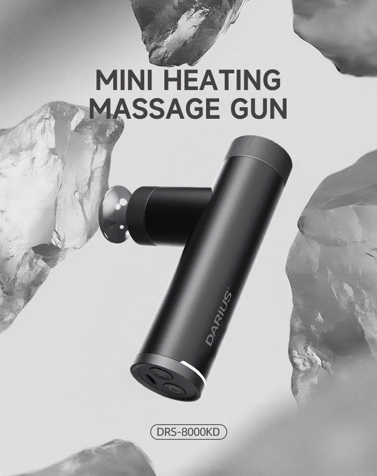 Darius 4 Heads Mini Charging Smart Portable Vibration Massage Gun Body Abs Type-c Massager Fascia Gun Massager Manufacturer