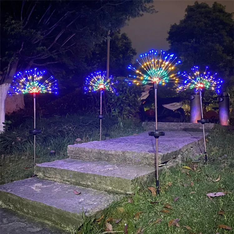 Copper Wire Firework String Lights Silver Copper Wire Fireworks String Electronic Fireworks Adornos Led Navidad Light