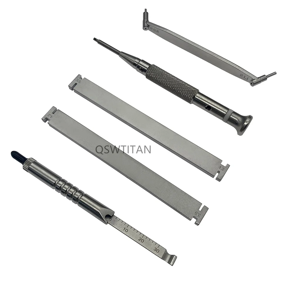 ALPS Mini Titanium Locking Plate System Kit 1.1  1.6mm Small Pet Orthopedic Veterinary Surgical Instruments Set