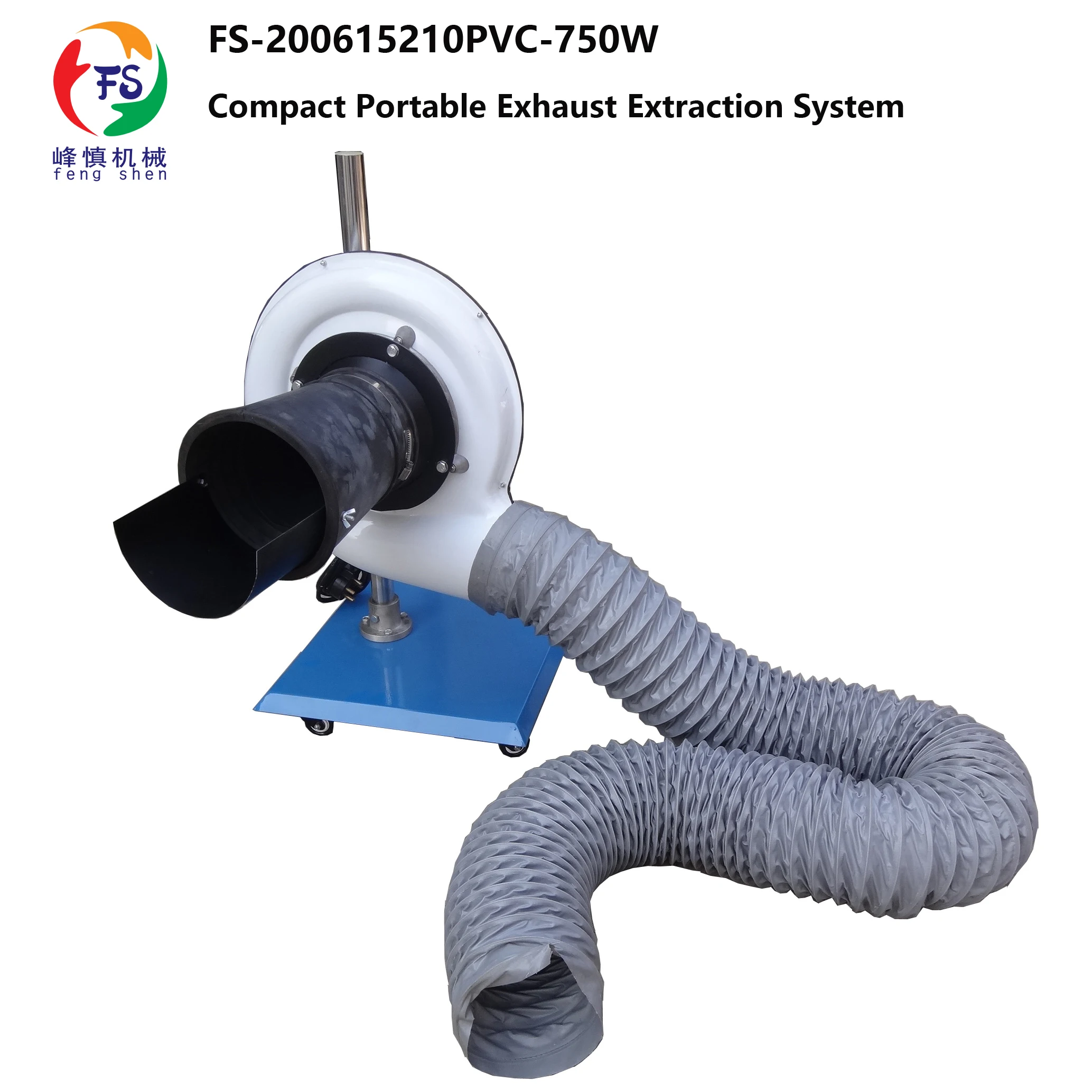 Portable Fume Eliminator Exhaust Extraction Hose 750w Fans And 152mm