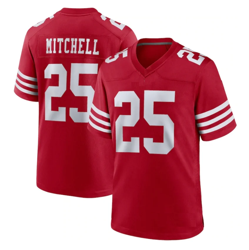 Custom Personalize Stitch Sewn On Name NO.Christian McCaffrey Nick Bosa  Trey Lance Brock Purdy Kittle Aiyuk Warner 3rd Jersey - AliExpress