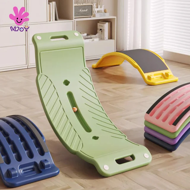 Household Plastic Curvy Trainer Wobble Kids Yoga Sensory Integration Training Autism Sensory Toys Kids Balance Board for Fitness