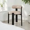 Bois massif - Noir - Cuir kaki clair - Assemblage requis