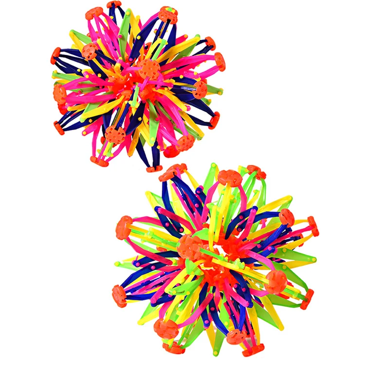 Set De 2 Bolas Mágicas Expandibles Retráctiles, De 11 A 24 Cm Y De 18 A 30 Cm, Con Diseño Arcoíris Y Colores Vivos, Ideales Para Juegos En Interiores Y Exteriores, Regalo Para Niños De Todas Las Edades