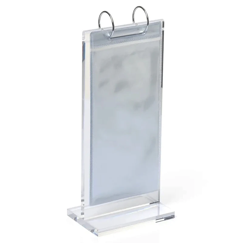 Kalsey Lot De 2 Présentoirs De Table A5 Double Face - Porte Menu Acrylique Transparent Restaurant