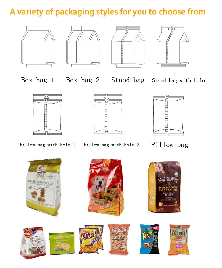 Jintian Pack Automatic Potato Chips Snacks Vertical Puff Tortilla Chips Packing Nitrogen Pouch Auto Nut Packing Machine