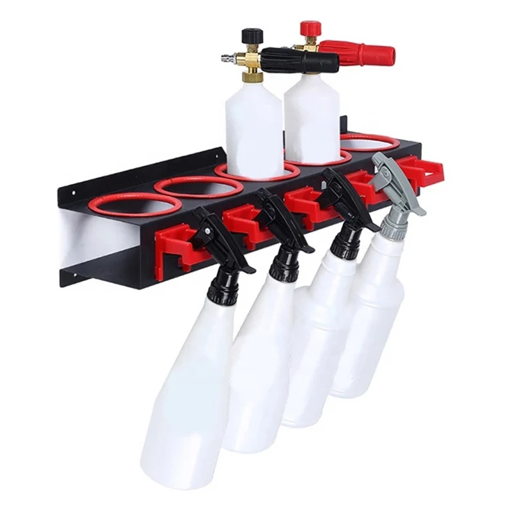 Spray Bottle Storage Rack - Abrasive Material Hanging Rail