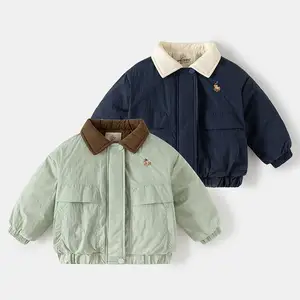 Customized Winter Casual Children's Clothing Boys' Cotton Padded Jacket Warm Winter Coat for 2-6 Years Boys Clothes for Kids