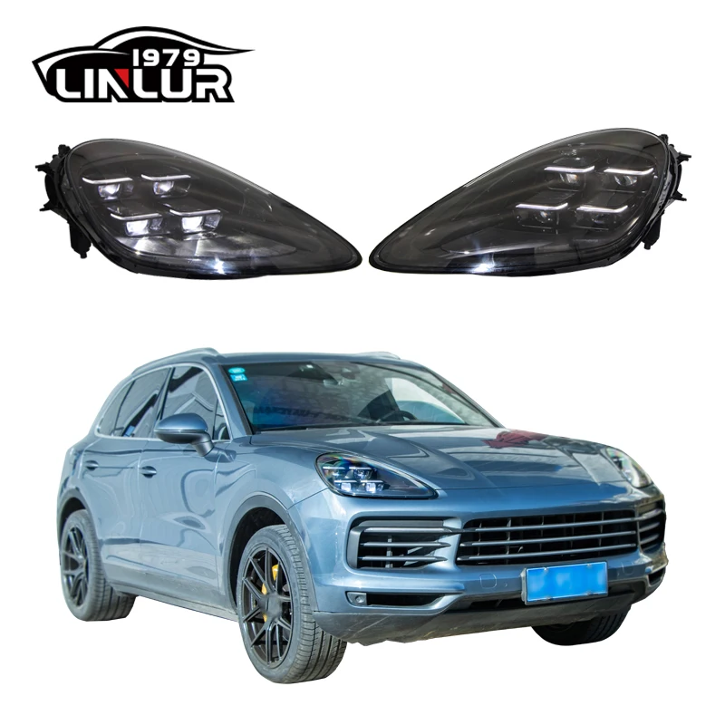 Porsche Cayenne 9Y0 9YA 2018-2023 Headlamp Upgrade To 2025 Matrix Style LED