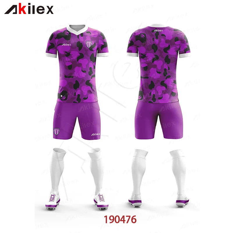 Quick Dry Sublimation Soccer Jersey Uniform Self Manufacturer Soccer Kit