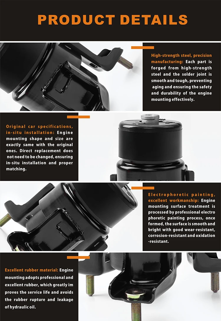 EEP Car Accessories Engine Rubber Mounting Rear Engine Mount for MITSUBISHI LANCER DA LANCER 91 00 MB691238