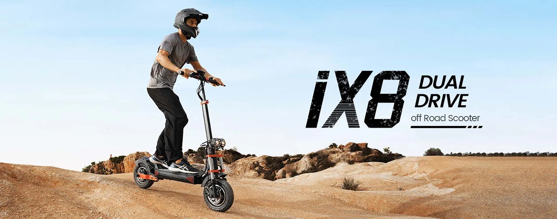 IX8 off-Road Tires Electric Scooter for Adults Dual Motor