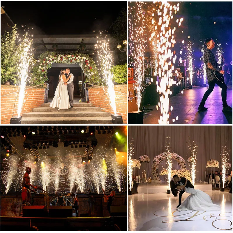 Wireless Clod Electric Cold Spark Machine That Uses Spark Powder Manual Pyrotechnics Cold Sparkler Machine DJ Stage Wedding 750W