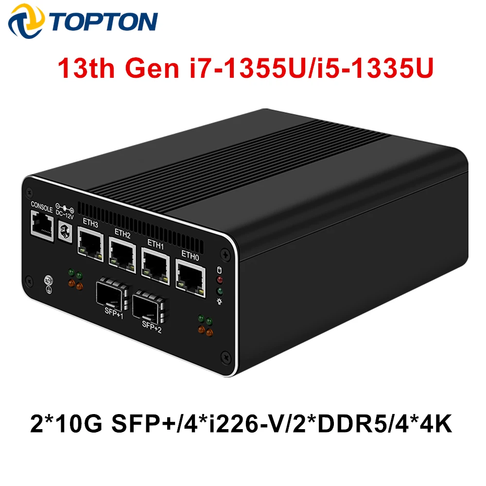 Topton 13th Gen Mini PC - Intel I7 1355U - 4x I226-V Soft Router