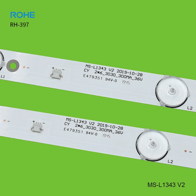 Tira de luces LED de iluminación trasera, accesorio para JL.D32061330-081AS- M FZD-03 E348124 60個 LED バックライト ストリップ MS-L1343 L2202 L1074 V2 JL.D32061330-081AS-M