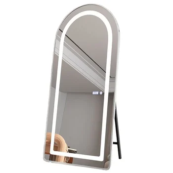 Luxury Intelligent Beauty Salon Standing Full Length Smart LED Salon Mirror with LED Lighting