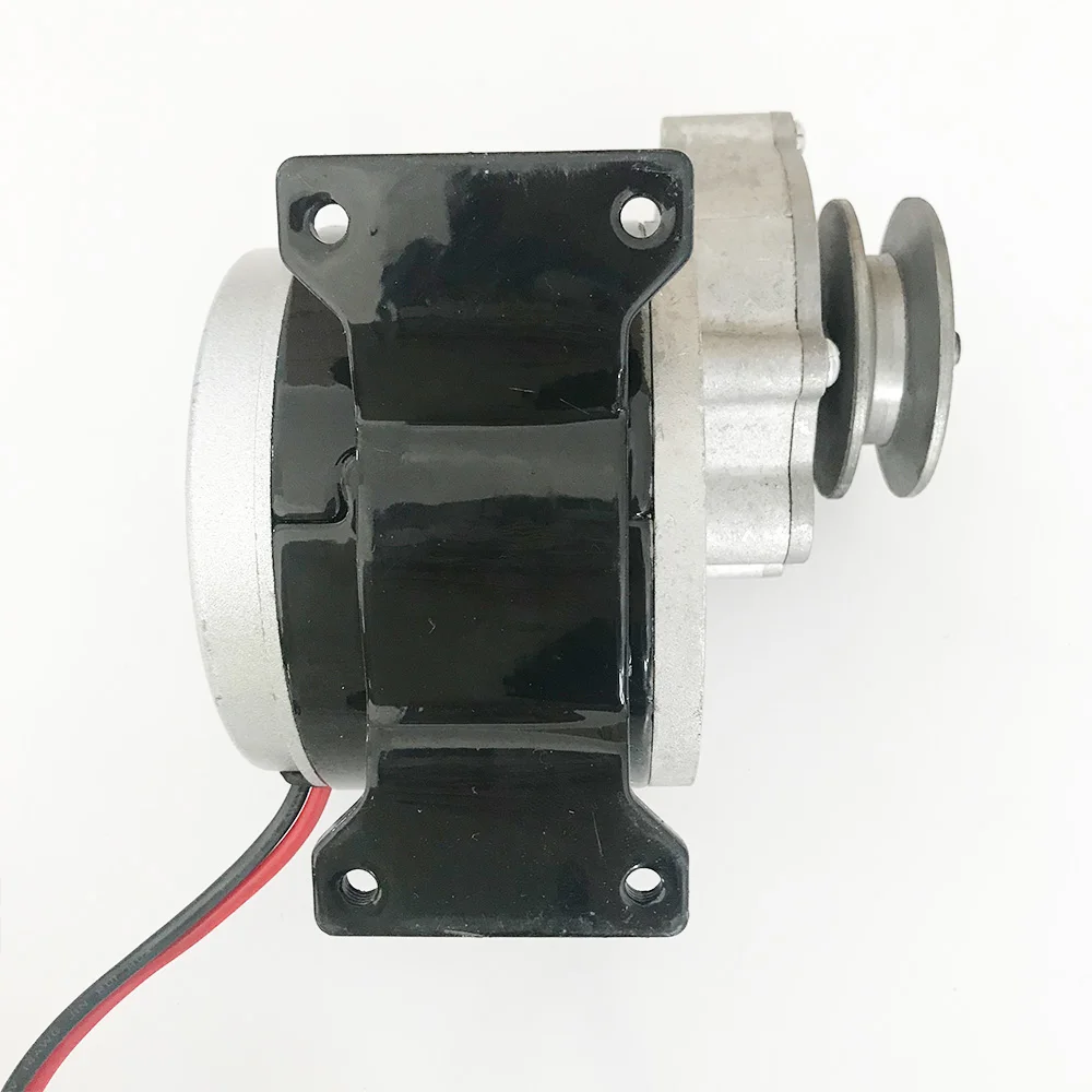 2019 New High Speed 250W 12V Decelerating DC Brush Motor Gear Motor Pulley for Electric Bicycle Scooter