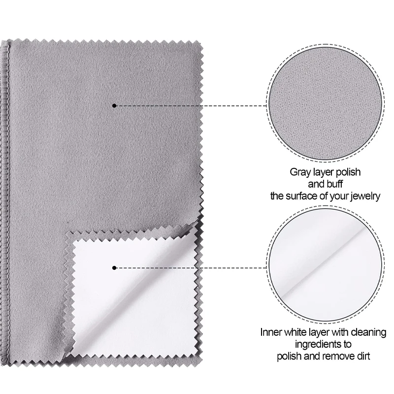 Silver Cleaning Wipes, 100% Cotton Wet Polishing | Best for Sterling Jewelry