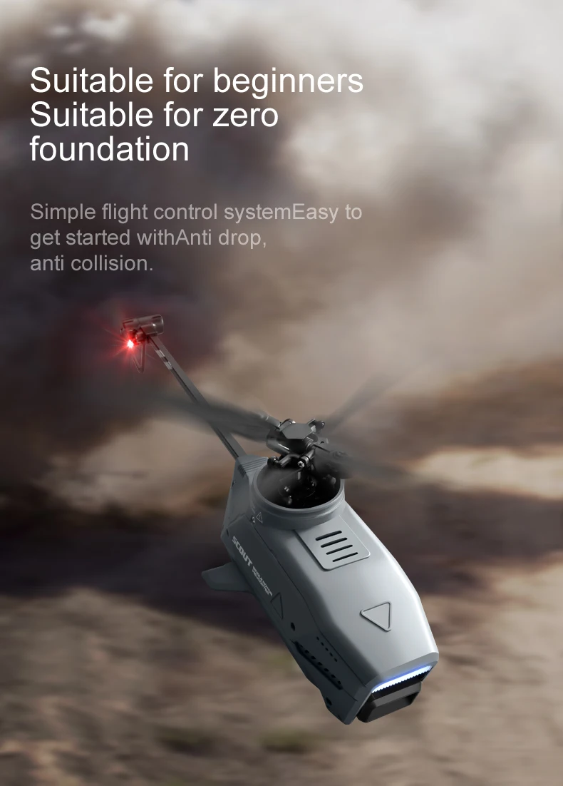 Mini Drone With 4k Camera Rc Helicopter Gesture Sensing With Esc Dron